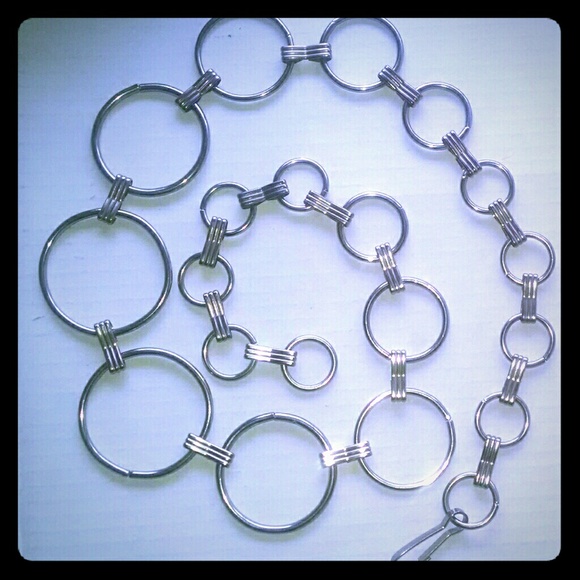 True vintage rare metal circle fashion belt